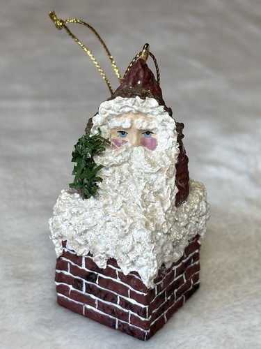 Vtg belsnickle santa - santa, chimney