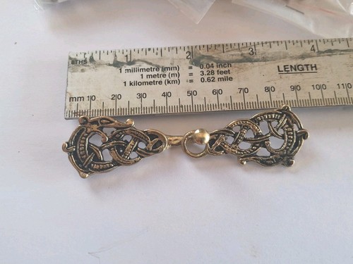 Dragon cloak clasp brass - clasp,