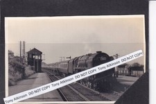 HEST BANK RAILWAY STATION - 70054 IN 1955 - VINTAGE PRINT IN SLEEVE -#4495