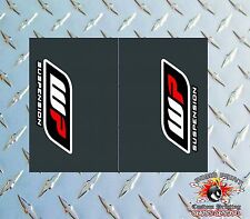 WP Carbon Upper Fork Graphics Decals stickers suspension