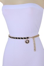 Women Hip Waist Black Band