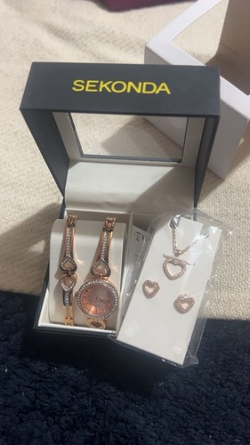 Sekonda rose gold plated - rose, heart