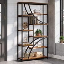 9 -Tier Rustic Bookshelf