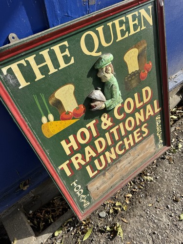 Large vintage advertising - vintage, sign