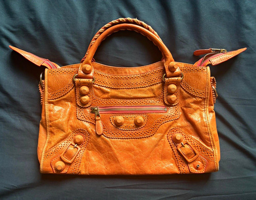 Balenciaga brown leather - balenciaga, city