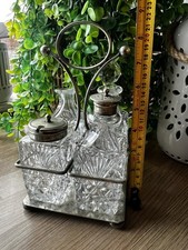 Vtg 5 Piece Cut Glass