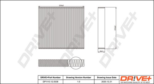 Dp1110 0038 filter - dp1110.12.0038, dr!ve+