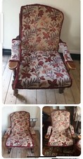 Mid Century Vintage Retro 1960s Pair Rocker Chair And Fire Side Armchairs X 2