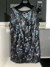 Black/blue Sequin Top Tank Size O/M