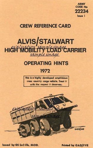 Alvis stalwart period manual - period,