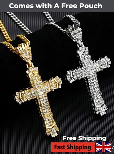Zirconia cross crucifix - zirconia,