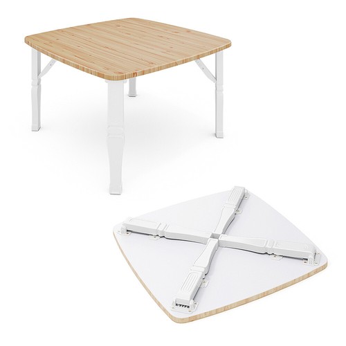 Foldable low table floor - foldable, table,