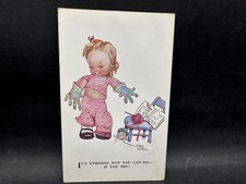 Mabel Lucie Attwell Valentine's Postcard A269 Vintage Unused Rare