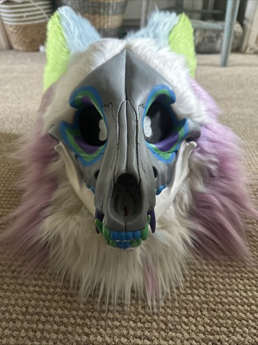 Skulldog fursuit head - skulldog, furry