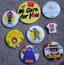 8 x McDonalds Pin Badges