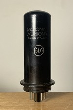 National Union 6L6 Metal Tetrode Valve Tube Tests Good Made in USA