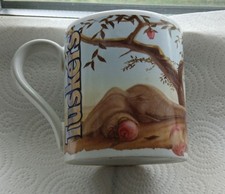 Tuskers Elephants Eating Apples Design Large Ceramic Mug Official Merchandise 