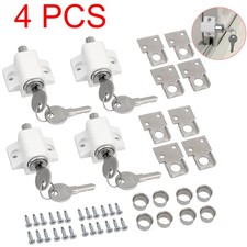 4Pcs White Sliding Patio Door