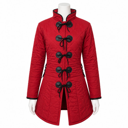 Medieval gambeson jacket - medieval, red