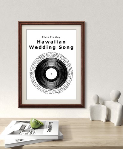 Elvis poster hawaiian wedding - poster.,