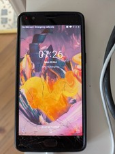 OnePlus 3T - 128GB - Sandstone Grey? Smartphone - Smashed Screen