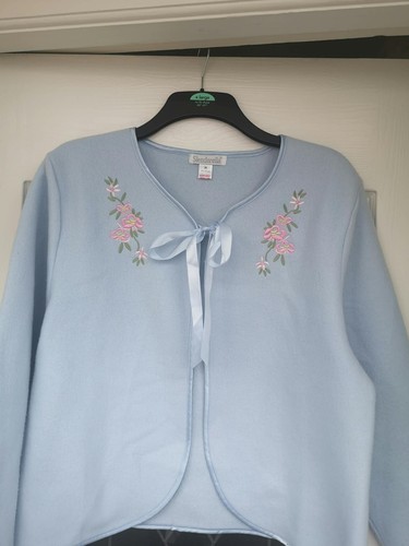 Slenderella blue house coat - blue,