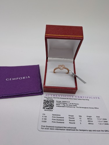Gemporia 9ct rose gold - gold, 1/4ct
