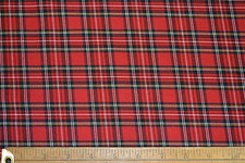 Polyviscose Tartan Fabric -