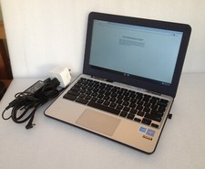 ASUS Chromebook C202S Notebook PC 11.6" w Charger *SP/REP* Missing Hinge Cover