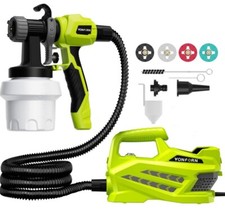 Vonforn HVLP Paint Sprayer 800W4 Nozzles 3 Patterns Furniture Cabinet Comes Adap