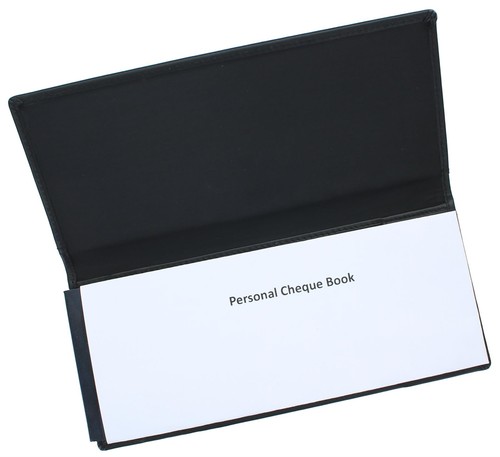 Ashlie leather cheque book - ashlie,