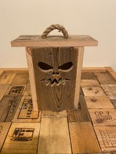Wooden Halloween Lantern