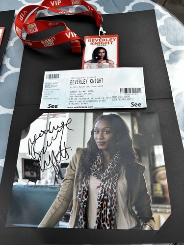 Signed beverley knight photo - beverley,