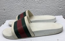 Gucci Men Slide White Sandals