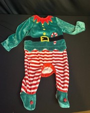 Christmas Elf Baby Grow - Age 3 -6 months - Tu