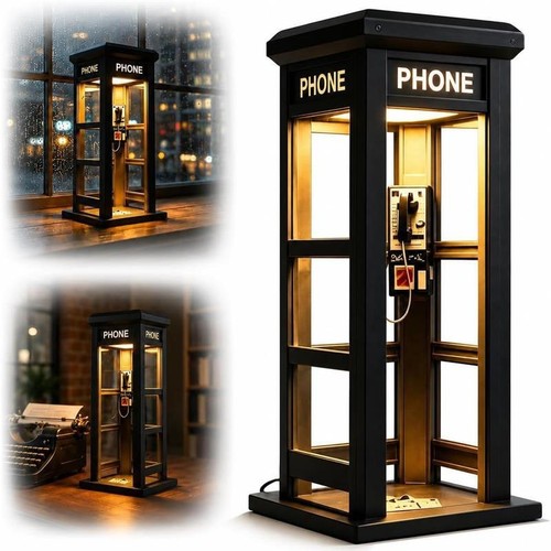 Vintage phone booth - vintage,