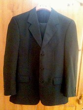 Men's NEW Navy Blue WOOL Scott & Taylor Suit  size 40 R