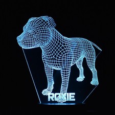 Dog night light personalised - dog,