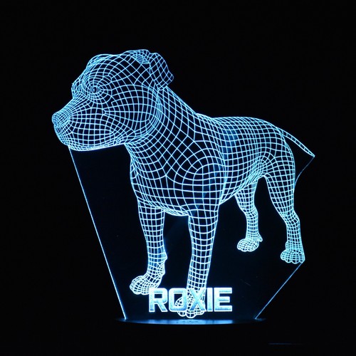Dog night light personalised - dog,
