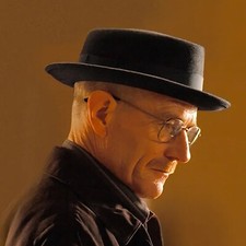 HEISENBERG BREAKING BAD PORK PIE Trilby Porkpie Hat Cap Textured Black