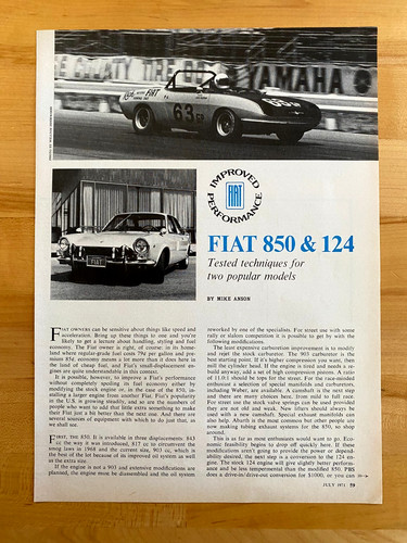 1971 print article fiat 850 - 1971,
