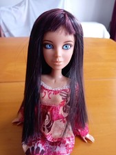 Beautiful Long Black Dolls Wig For Liv Doll or Moxie Teenz