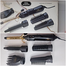 Vidal Sassoon Hot Air Styler 400W Heated Hair Multi Stylers 19mm Tong & Brush