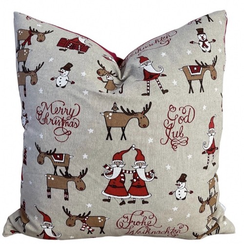 Xmas cushion cover - cushion, printed