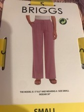 Briggs Women's Linen Blend trousers misty mauve small UK 8-10 BNWT