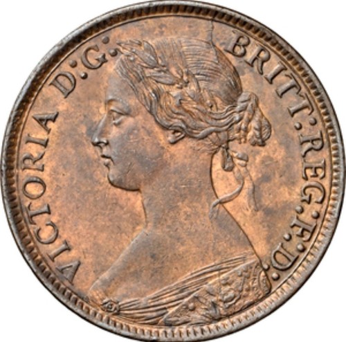 1872 farthing mint error - 1872,