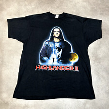 Highlander 2 1991 T-Shirt Mens XL Screen Stars Graphic Short Sleeve Tee, Black