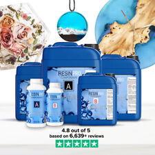 Non-Toxic Clear Epoxy Resin (Resin + Hardener, Water Effect, Glossy) 0.1-32kg🔥