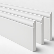 TORUS MDF Skirting Board  2400mm Undercoated Finish (Ready to Paint)