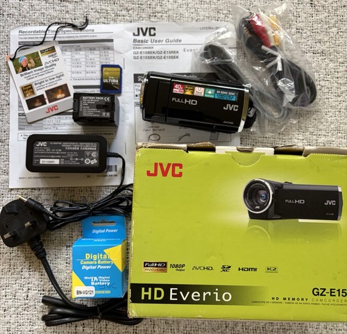 Jvc everio e15b full hd - jvc, gz-e15b